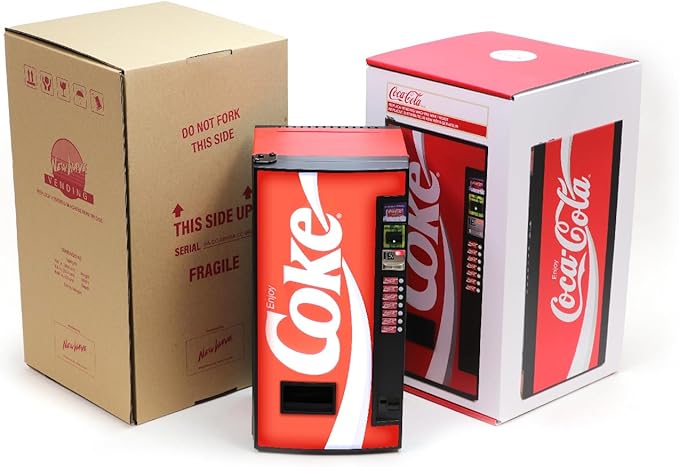 🥤 Coca-Cola Classic Replica Vending Machine Mini Fridge — The Perfect Combination of Nostalgia and Practicality! ✨