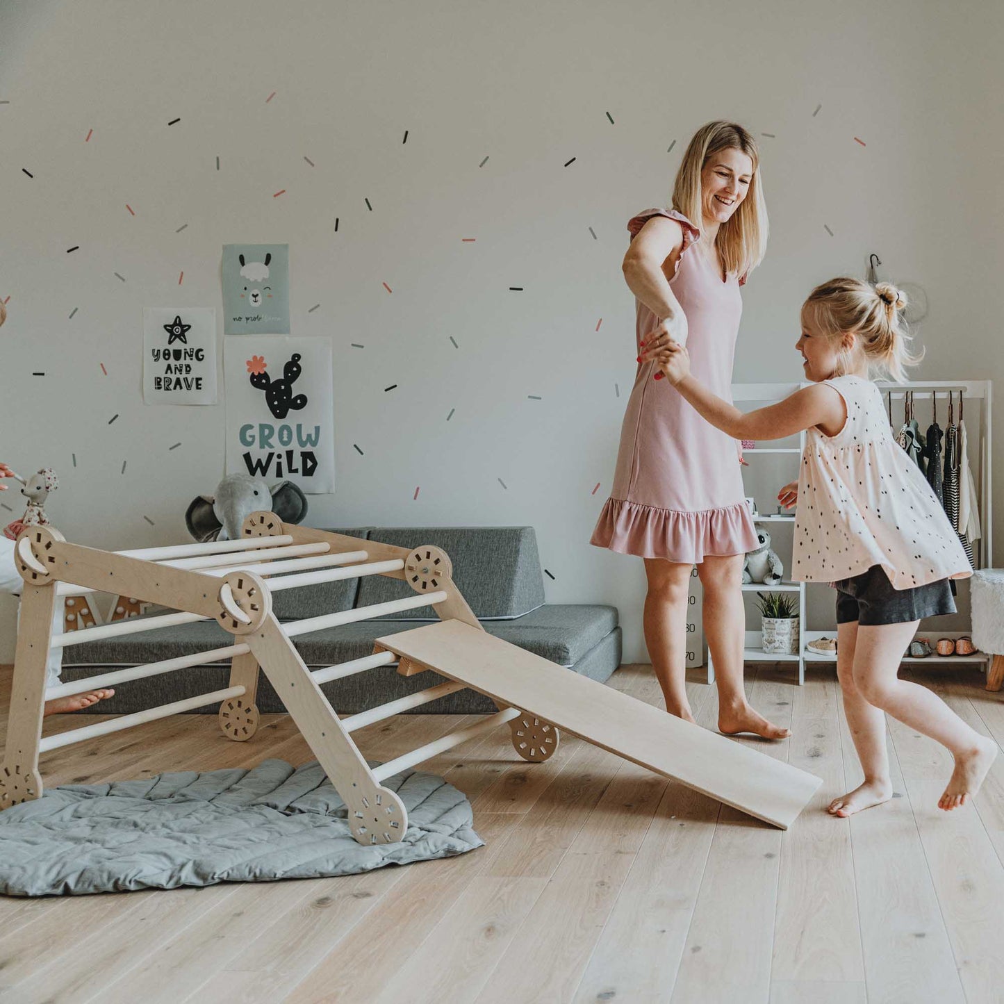 😜Transformable climbing gym👶