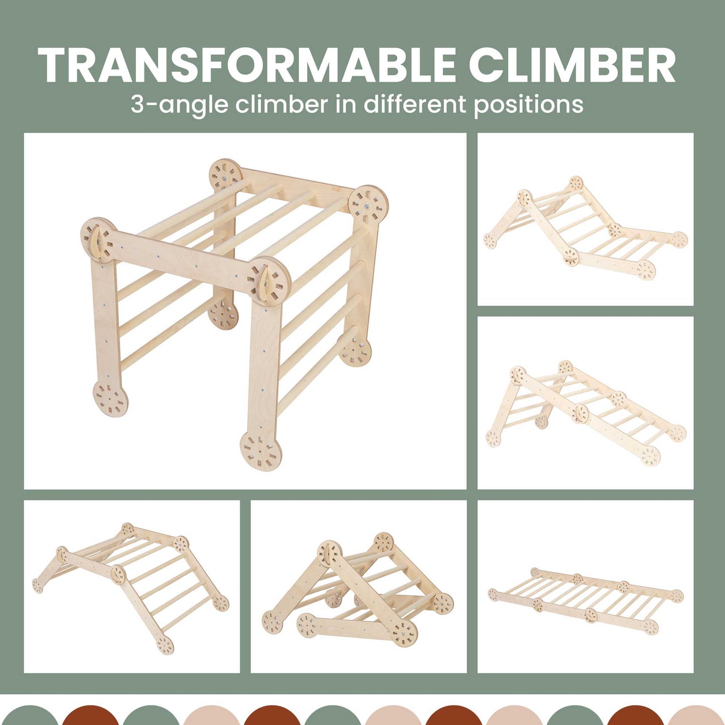 😜Transformable climbing gym👶